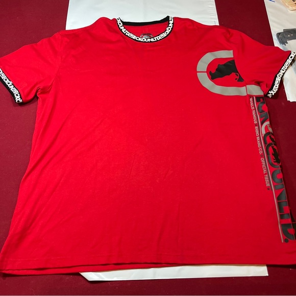 Ecko Unltd RED black white SPELLOUT T Shirt World Famous Rhino Brand men 2XL Art - Picture 15 of 16